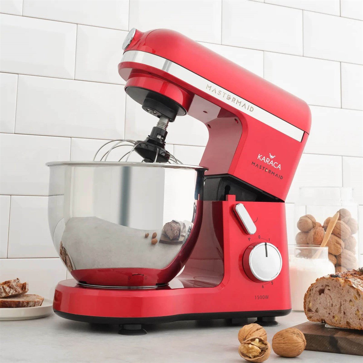 Karaca Mastermaid Chef Stand Mikser Imperial Red 1500W 5 LtKaracaBlender ve Mikserler