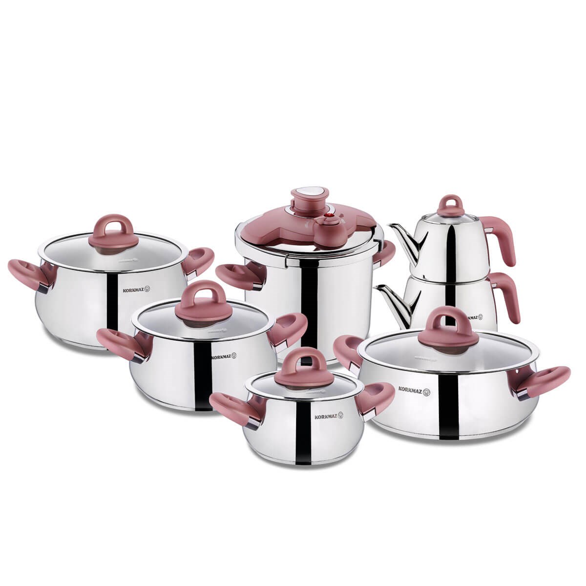 Korkmaz Bella Rosegold 14 Parça Hiper Set A1756-1KorkmazÇelik Çeyiz Seti
