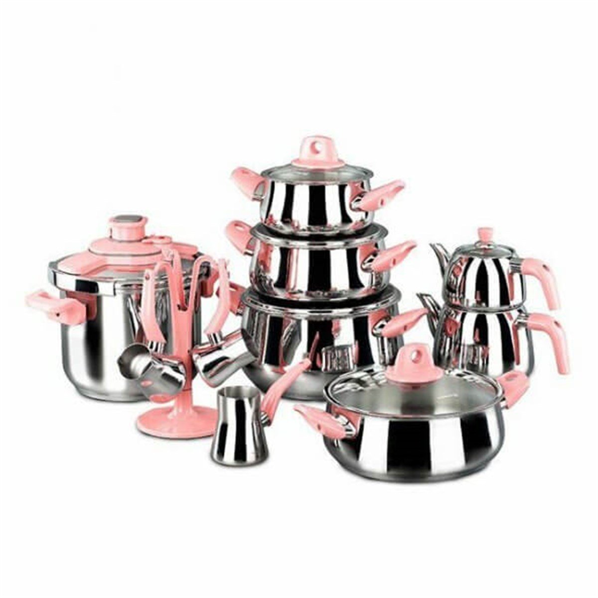 Korkmaz Manolya 18 Parça Hiper Set A1733KorkmazÇelik Çeyiz Seti