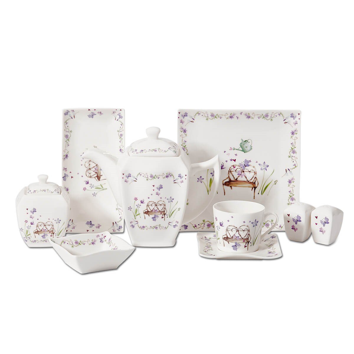 Korkmaz New Bone 30 Parça Kare Kahvaltı Takımı A8593KorkmazKAHVALTI TAKIMI