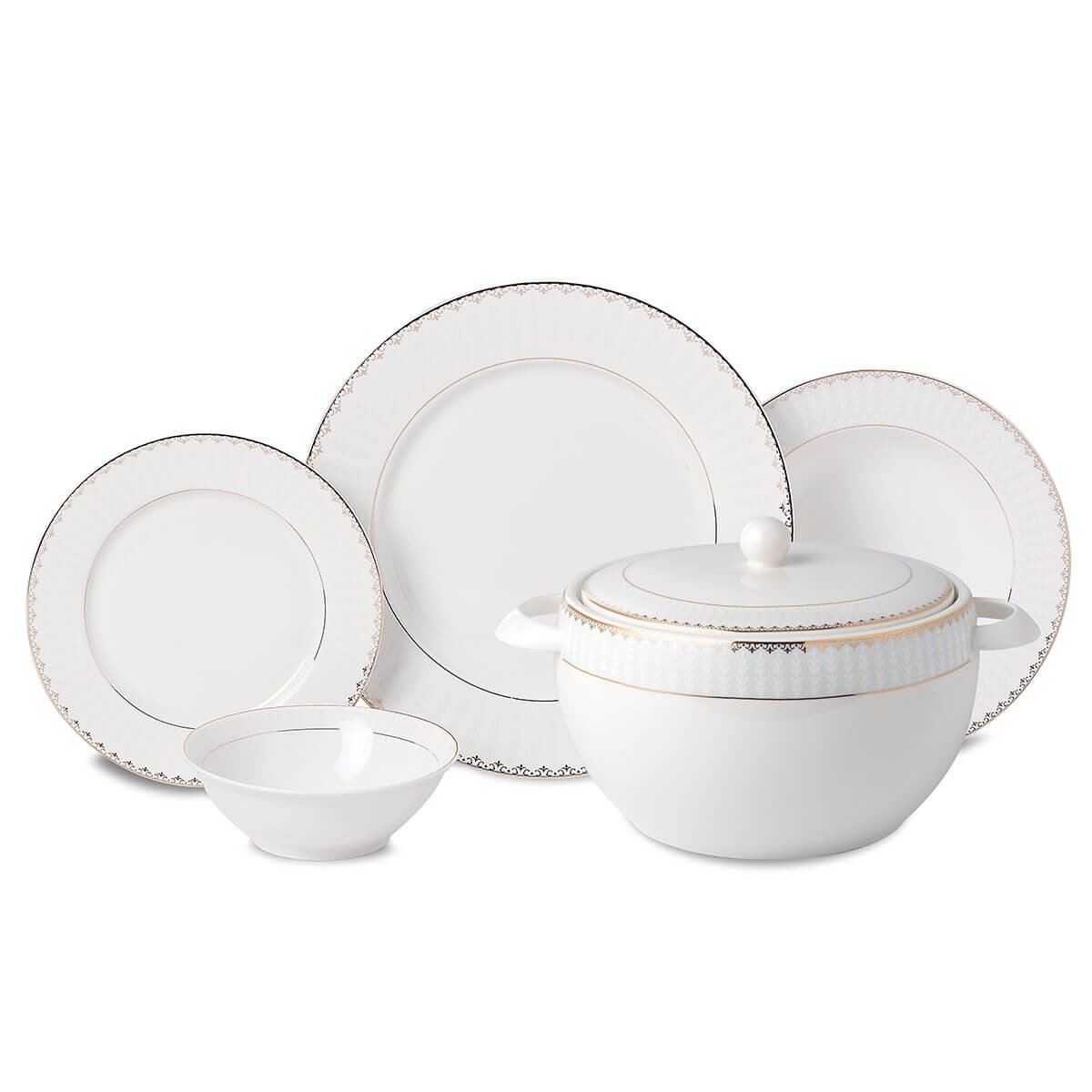 Korkmaz Perla Collection 60 Parça Yemek Takımı A8369Korkmaz12 Kişilik Yemek Takımı