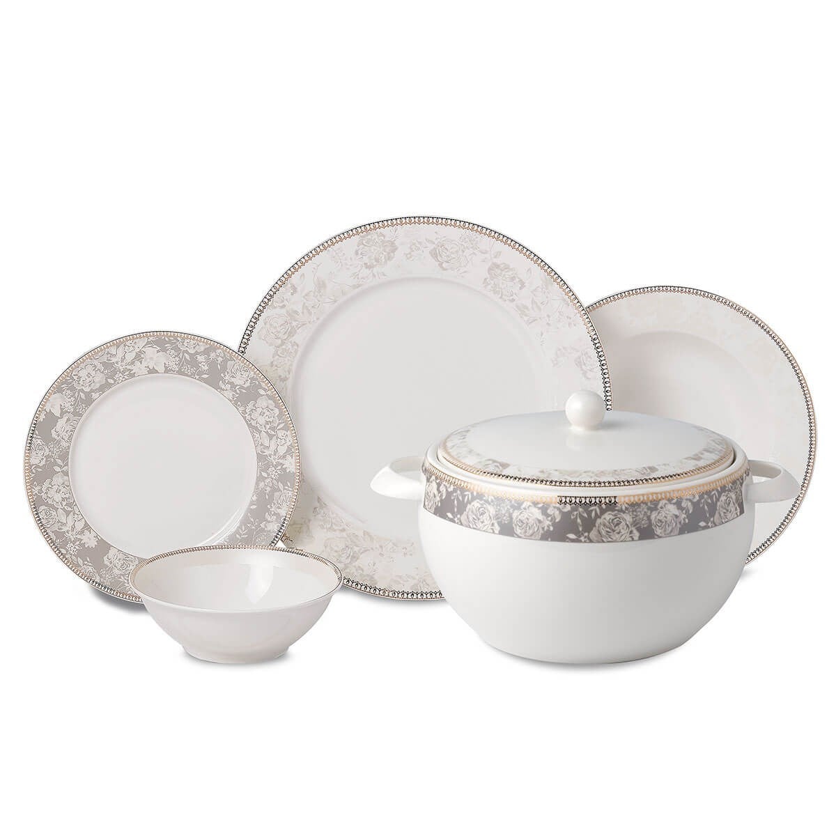 Korkmaz Perla Collection 60 Parça Yemek Takımı A8370Korkmaz12 Kişilik Yemek Takımı