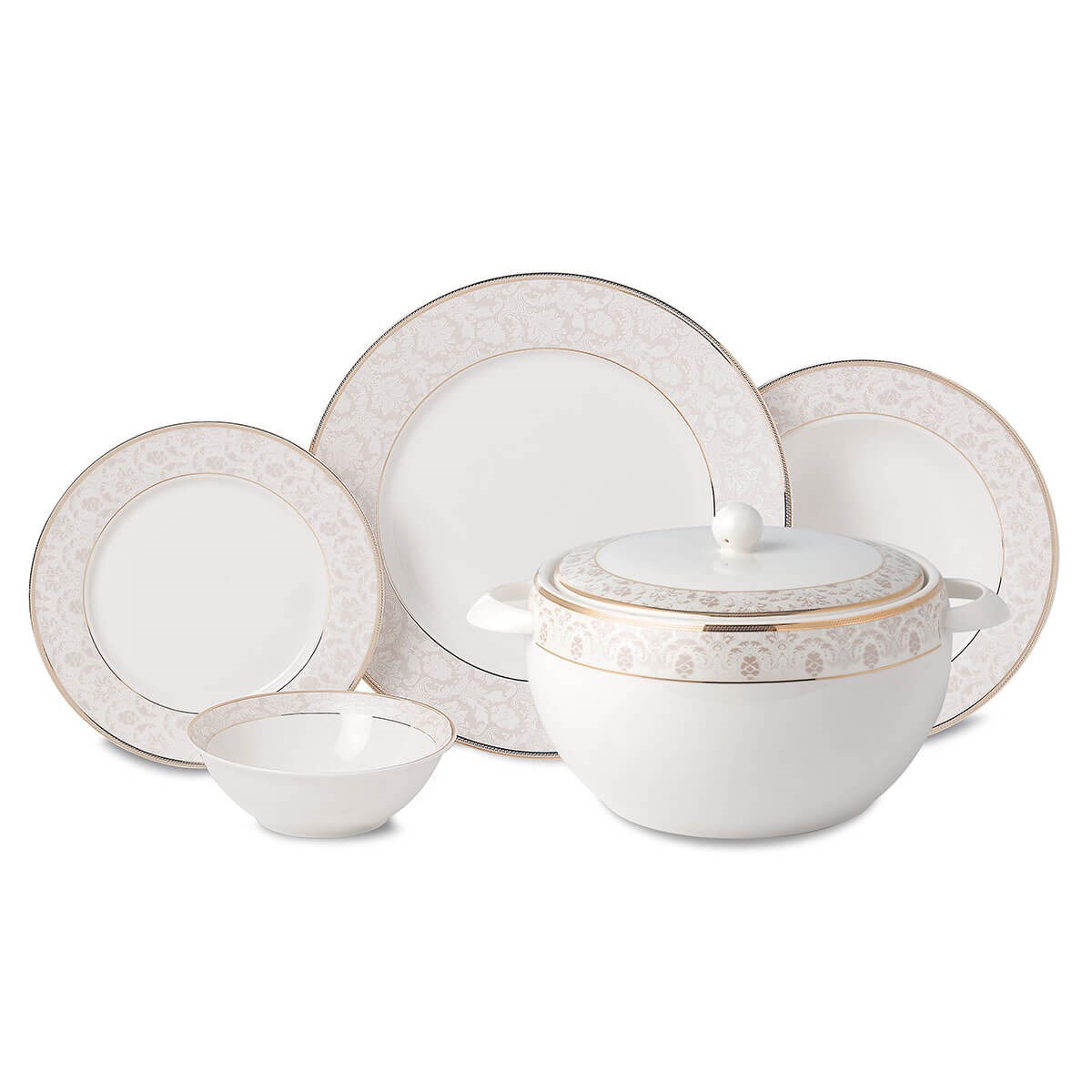 Korkmaz Perla Collection 60 Parça Yemek Takımı A8366Korkmaz12 Kişilik Yemek Takımı