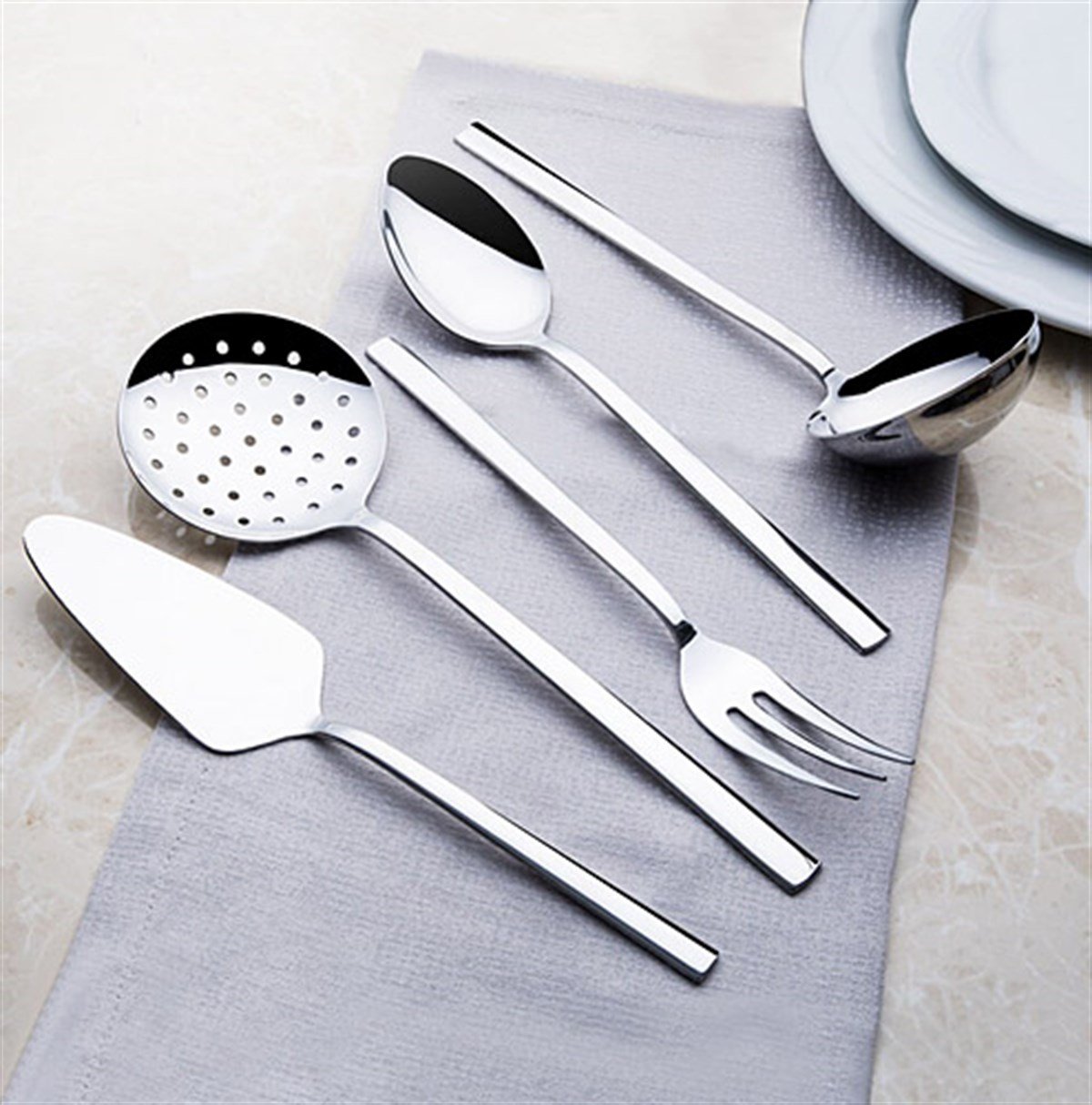 Nehir Dalyan Sade 5 parça Servis TakımıNehirServis Gereçleri