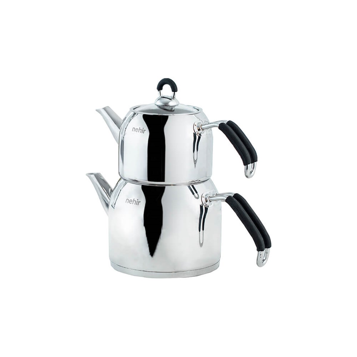 Nehir Modern Maxi Çelik Çaydanlık TakımıNehirÇaydanlık