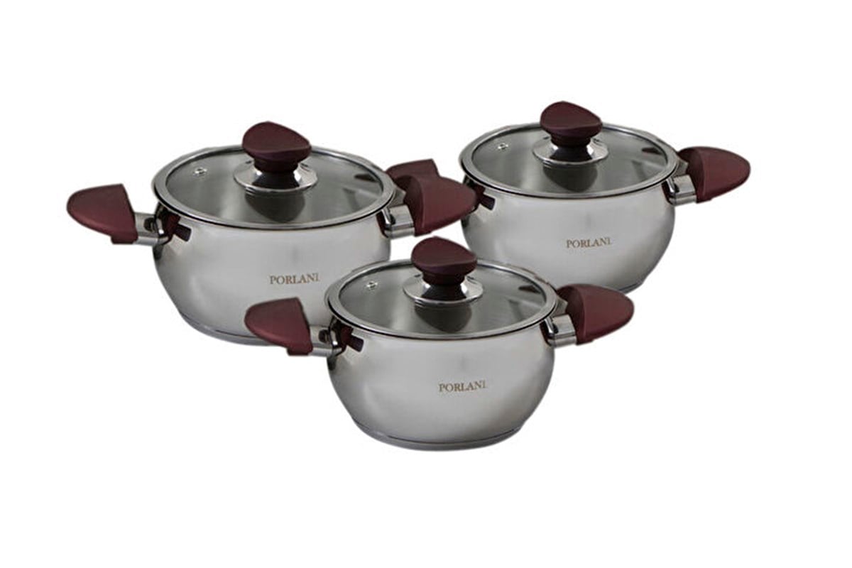 Porland Belize Çelik Tencere Takımı 6 ParçaPorlandTencere & Tencere Seti