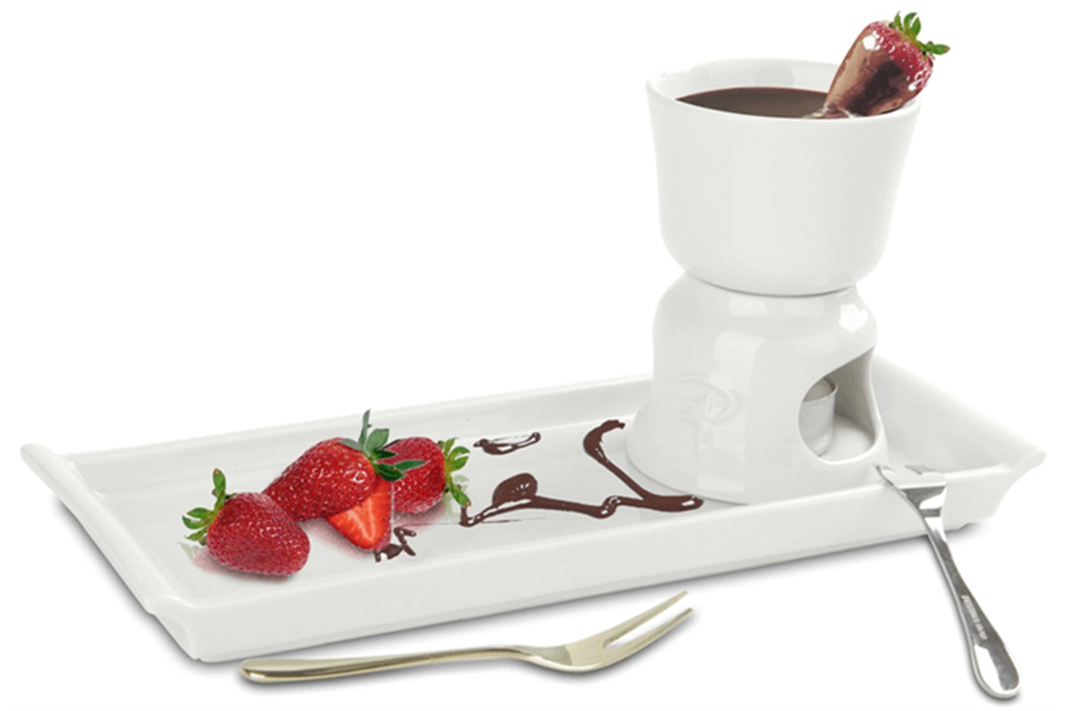 Porland Beyaz Fondü Takımı 5 Parça