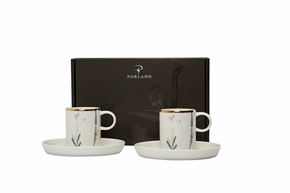 Porland Botanical Kahve Takımı 4 ParçaPorlandFincan Takımları