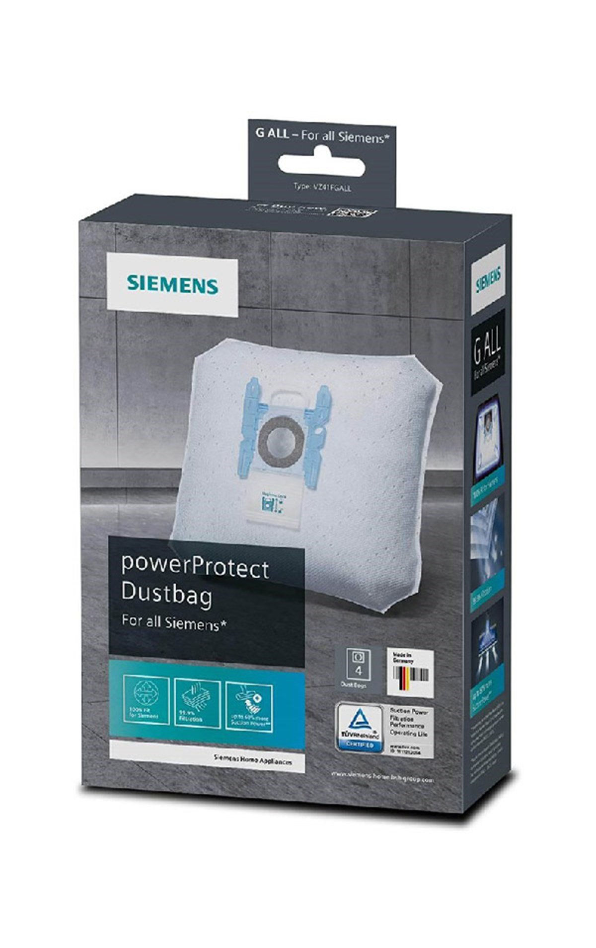Siemens VZ41FGALL Elektrik Süpürgesi Toz TorbasıSiemensTorbalı & Torbasız Süpürge