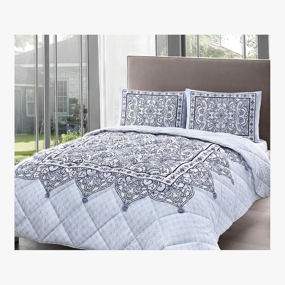 Taç 3993 Ranforce Marcela Tek Kişilik Mavi Yorgan Seti 60205713TaçYorgan