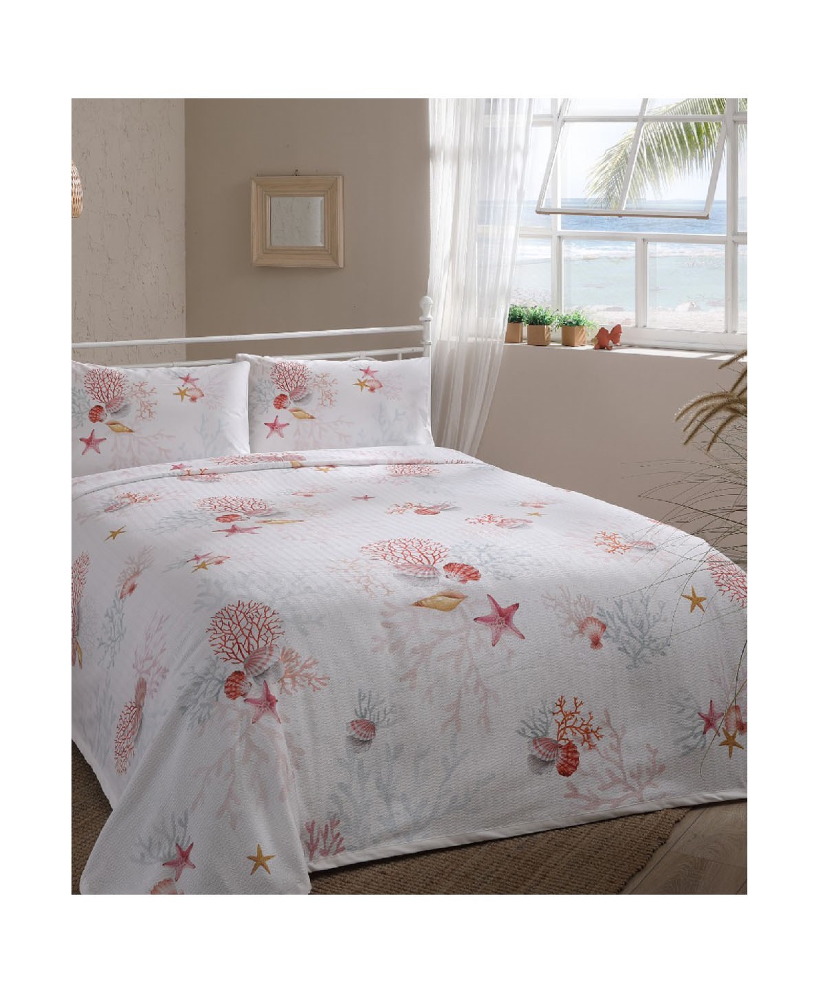 Taç Coral Çift Kişilik Pike TakımıTaçTek Kişilik Pike Takımı