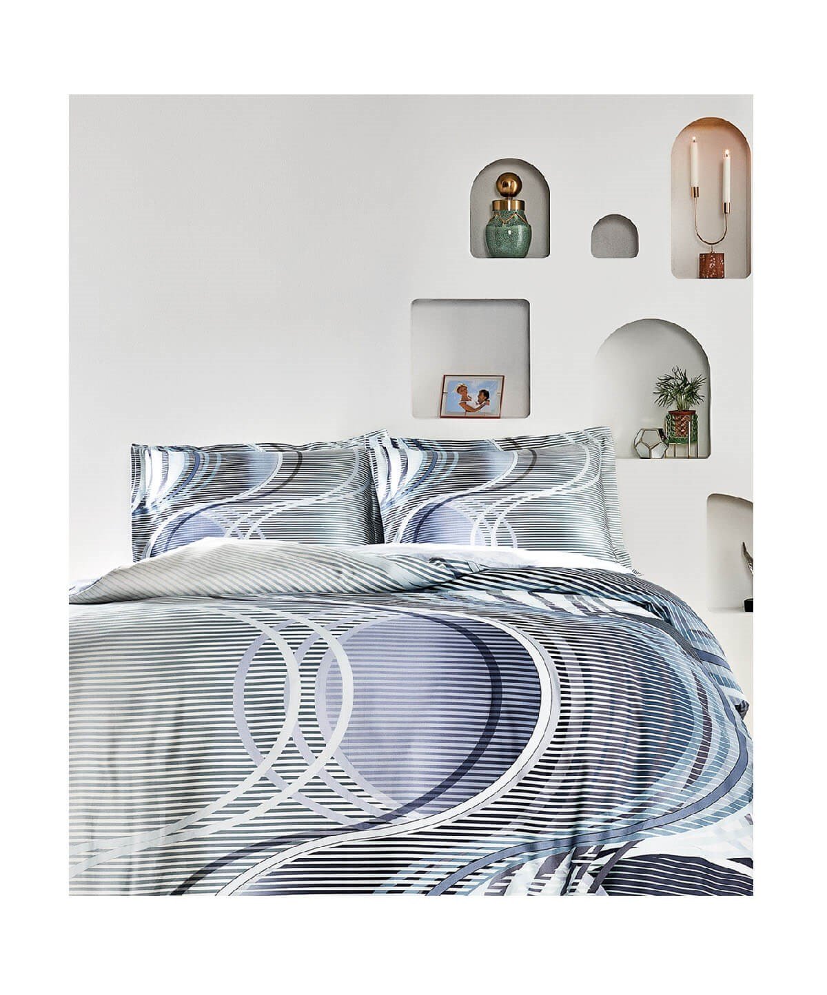 Taç Marino Saten Çift Kişilik Nevresim TakımıTaçÇift Kişilik Nevresim