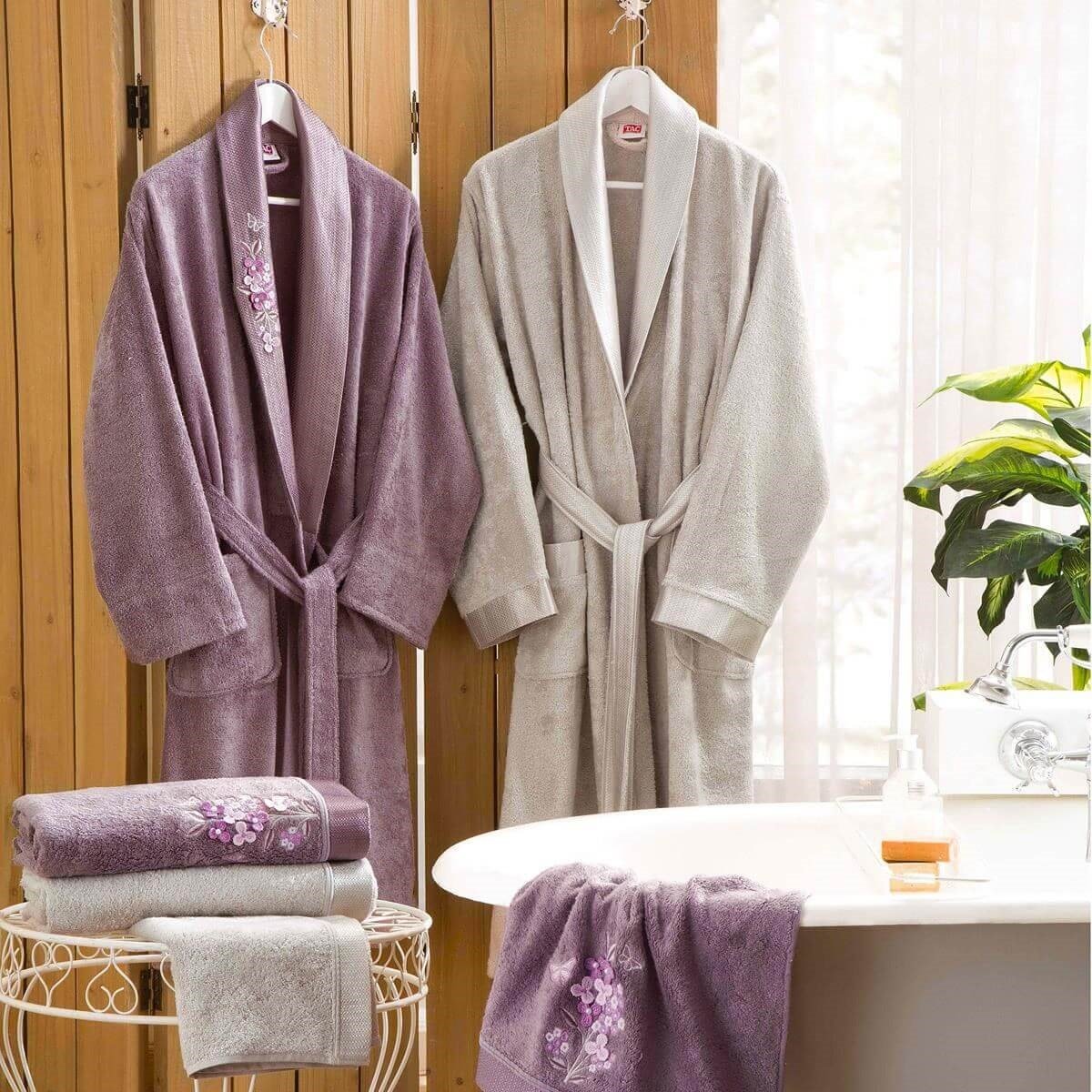 Taç Patrice Bambu Bornoz Aile Seti 71102365TaçAile Bornoz Seti