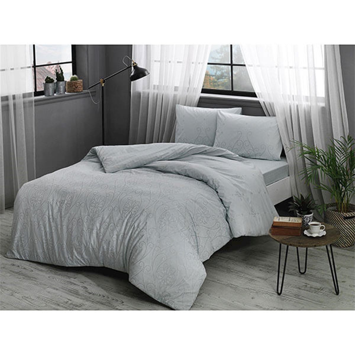 Taç Ranforce Nevresim Takımı Valonia Tek Kişilik Mint 60179010TaçTek Kişilik Nevresim