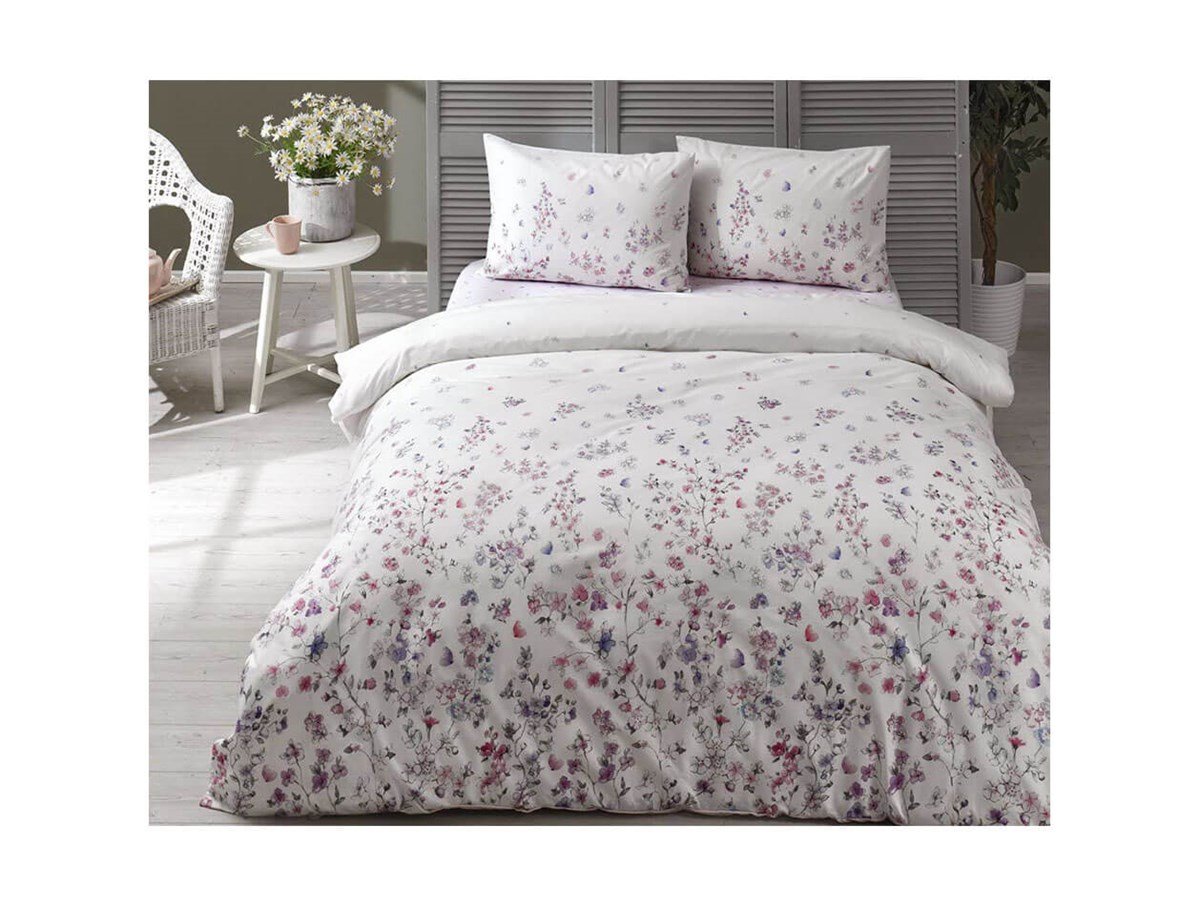 Taç Ranforce Tek Kişilik Nevresim Takımı Elena Lila 60179199TaçTek Kişilik Nevresim