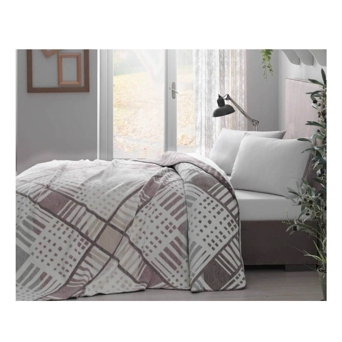 Taç Sidney Çift Kişilik Kahverengi Battaniye 71300895TaçÇift Kişilik Battaniye