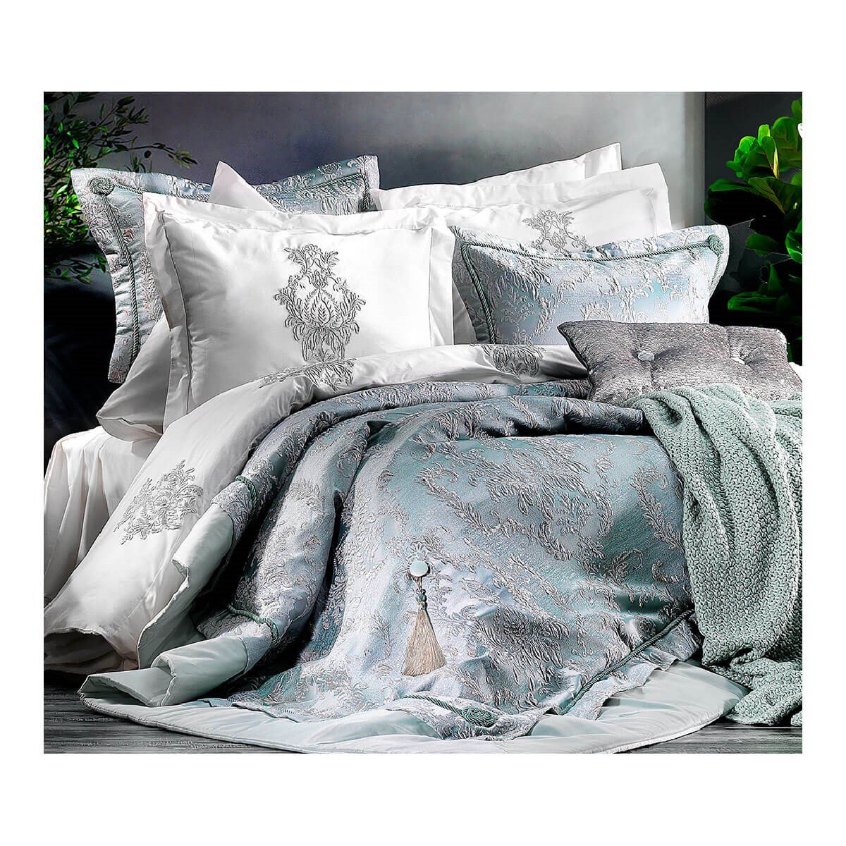 Zebra Casa Meghan Trikolu Çeyiz Seti AquaZebra CasaÇEYİZ SETLERİ