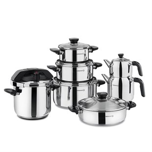 Korkmaz Kappa 14 Parça Hiper Set A1759KorkmazÇelik Çeyiz Seti