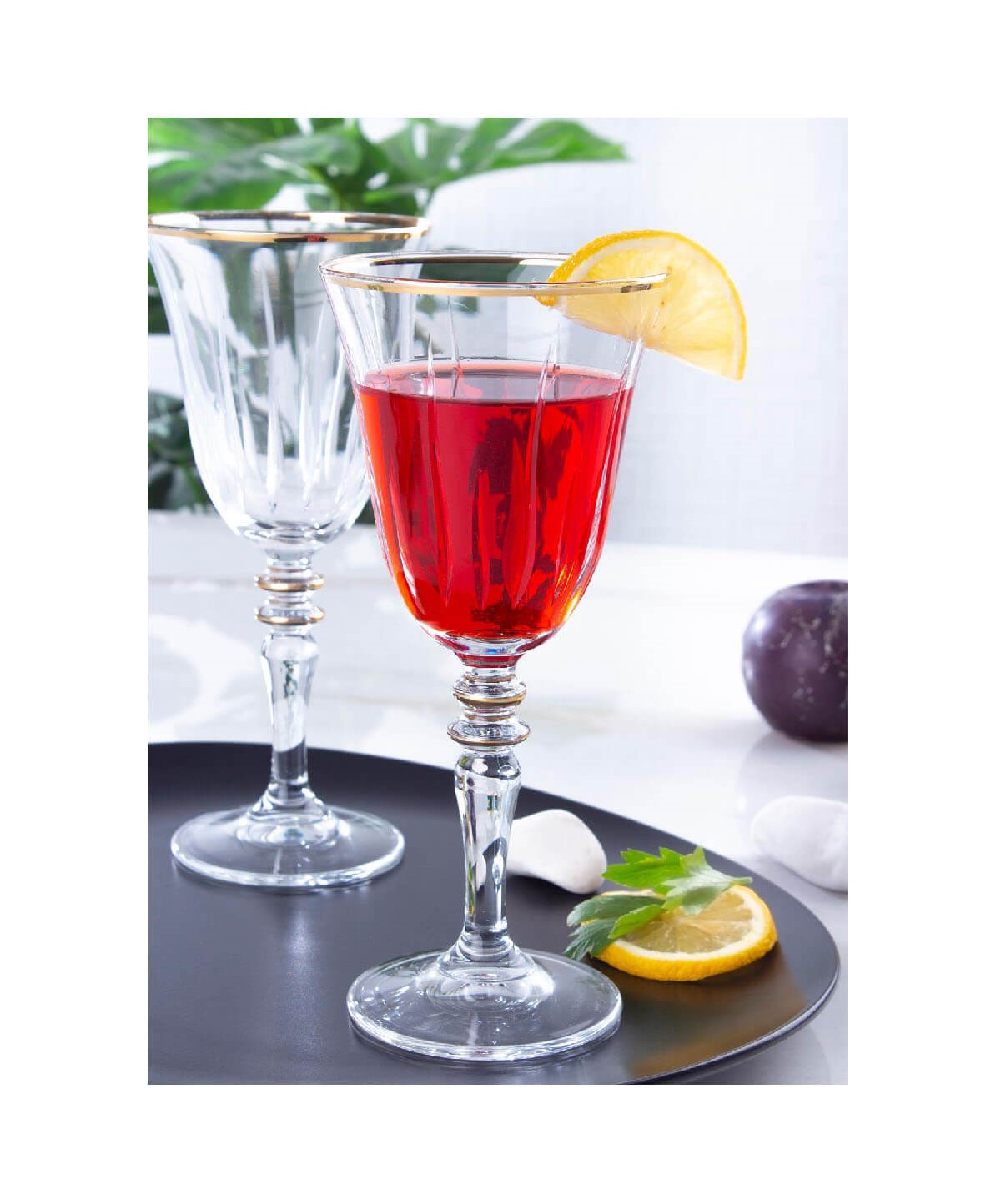 Acar Gülfem 6lı Kesme Cam KadehAcarBardak