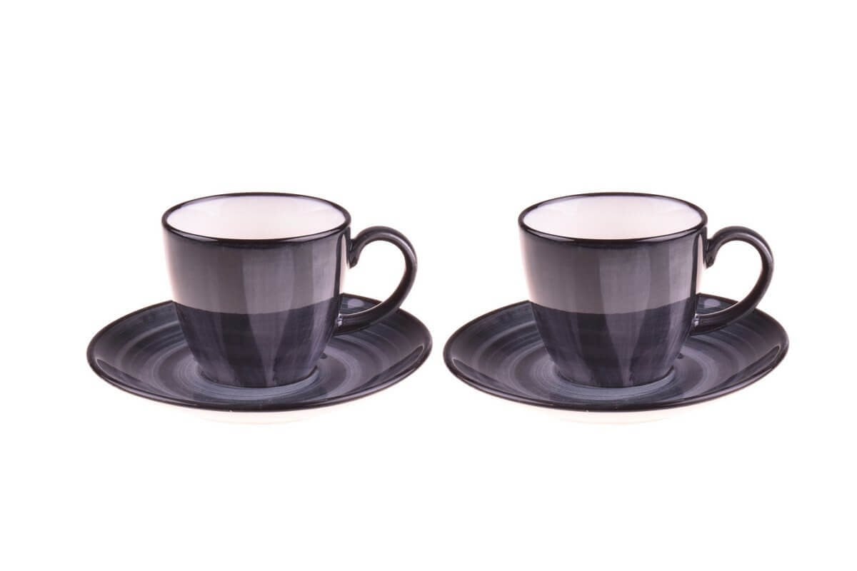 Bambum Bella - 2 Kisilik Kahve Fincan Takimi Koyu Gri T1722BambumFincan Takımları