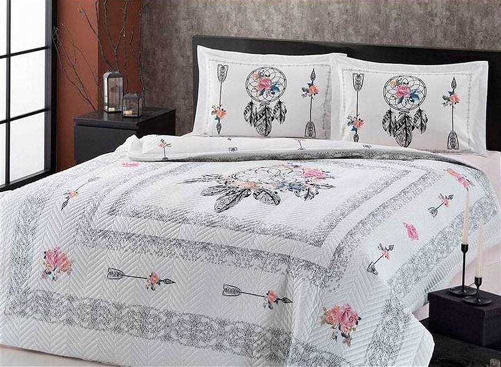 Julisa Çift Kişilik Kapitone Nevresim Takımı Pembe