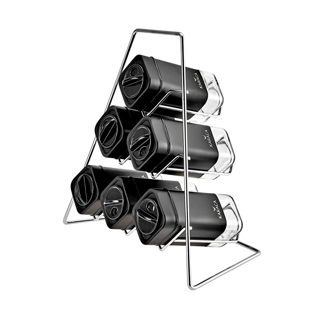 Karaca Avangart Black Gold 7 Parça Üçgen Baharat Seti