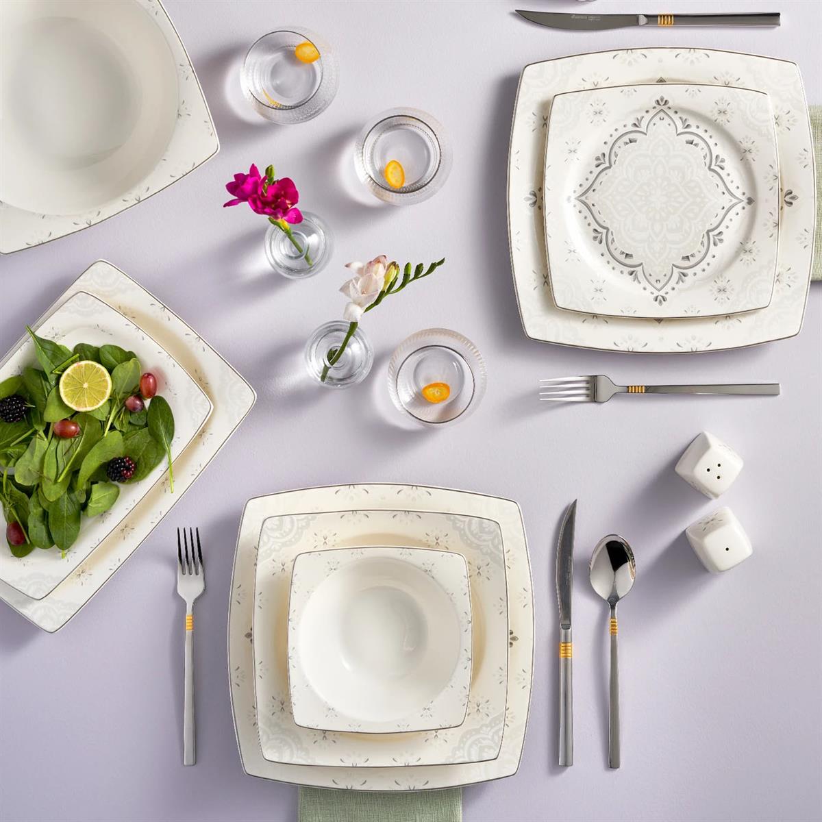 Karaca Classy New Bone 57 Parça 12 Kişilik Yemek TakımıKaraca12 Kişilik Yemek Takımı