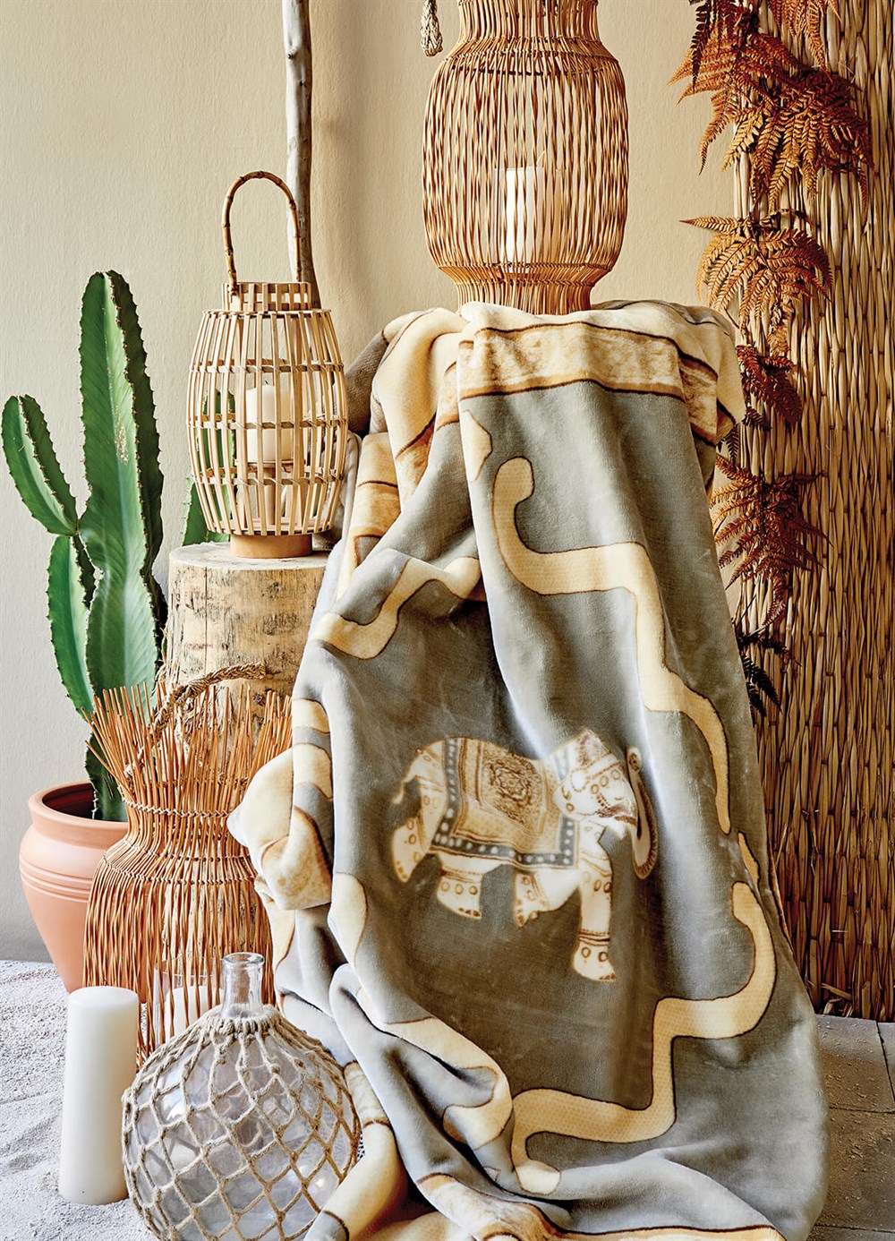 Karaca Home Riva Somon Çift Kişilik Softy İspanyol Battaniye