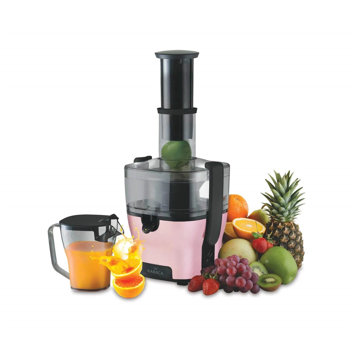 Karaca Maxvit 1501 Katı Meyve Sıkacağı Çelik RosegoldKaracaKatı Meyve Sıkacağı