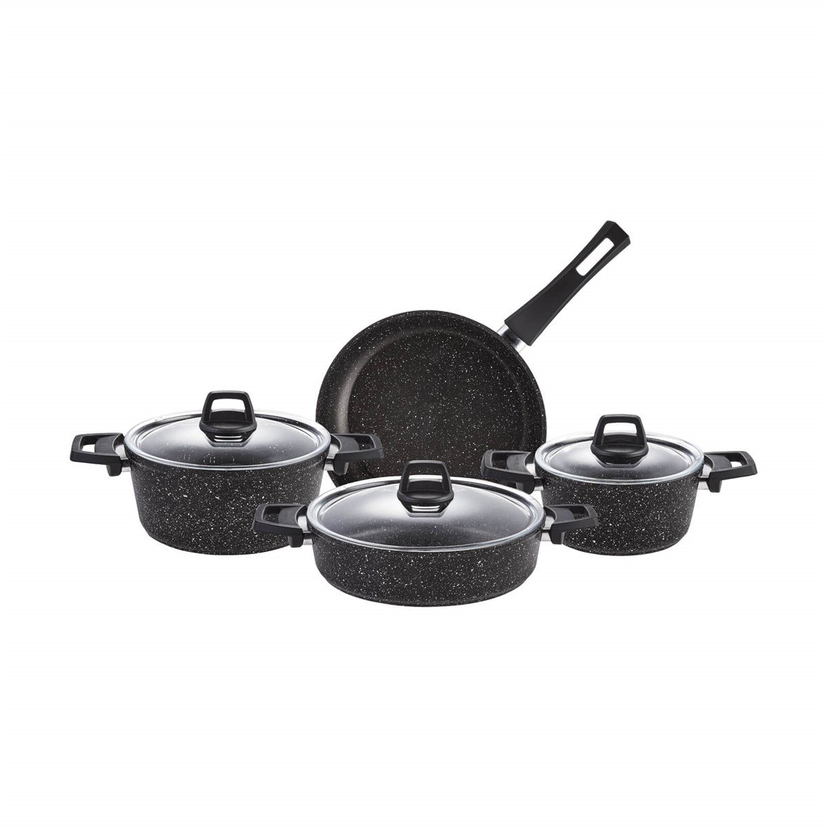 Karaca Morena Bio Granit 7 Parça Tencere Seti