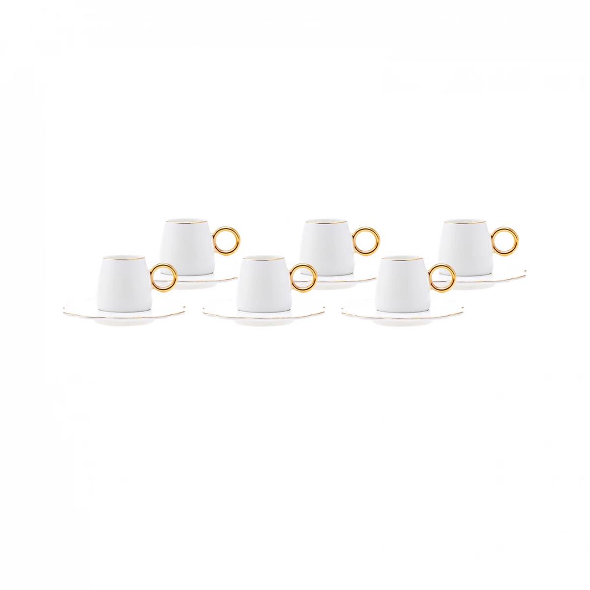 Karaca Oya 6 Kişilik Kahve Fincanı Takımı 75 mlKaracaFincan Takımları