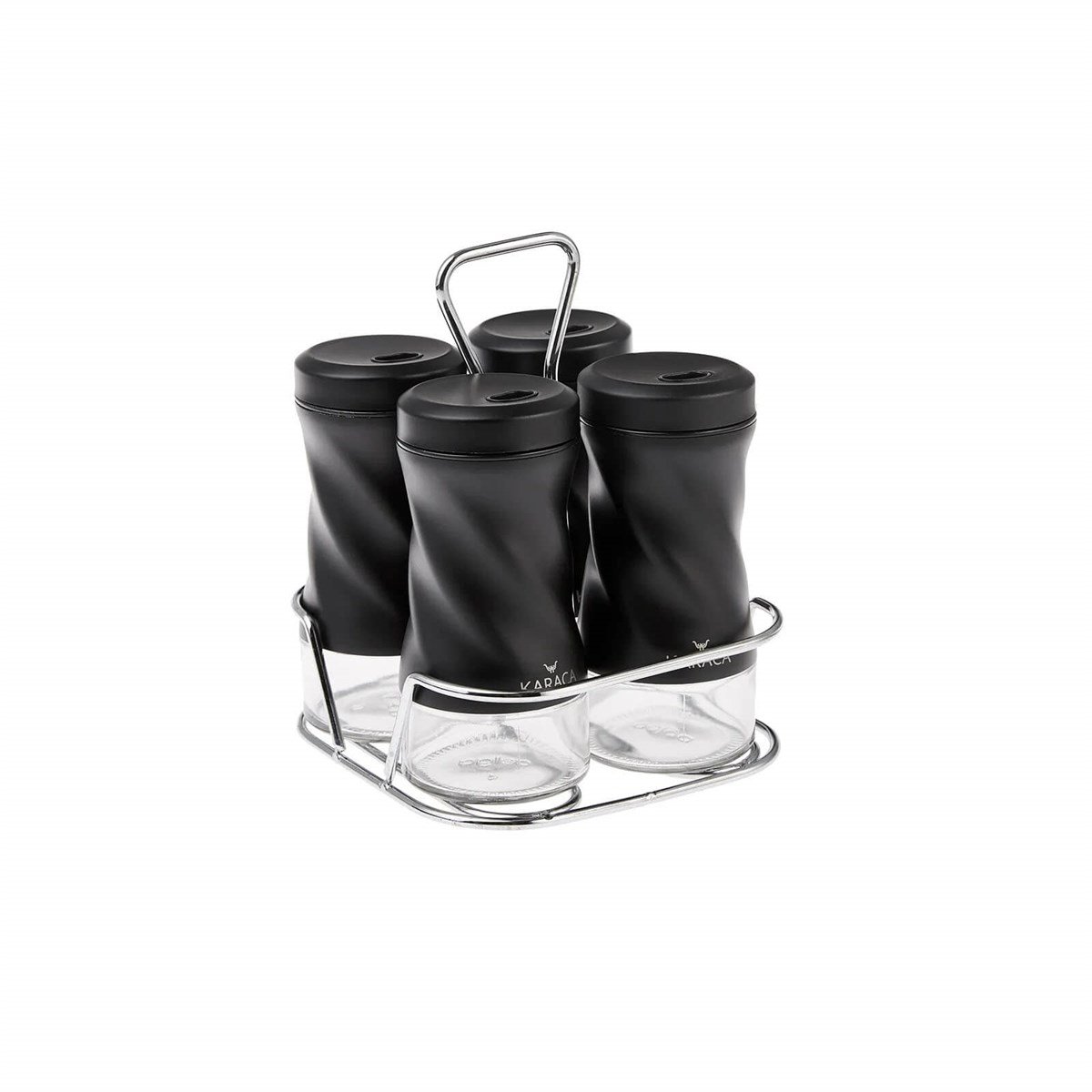 Karaca Tottori Black 5 Parça Kare Baharat SetiKaracaBaharatlık