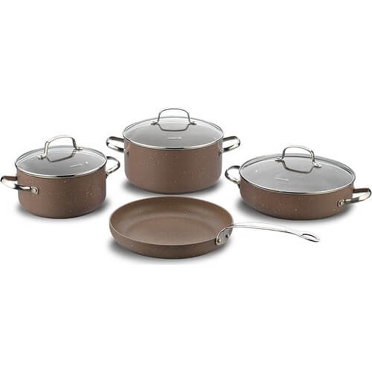 Korkmaz Browni Plus 7 Parça Tencere Takımı A1287KorkmazTencere & Tencere Seti