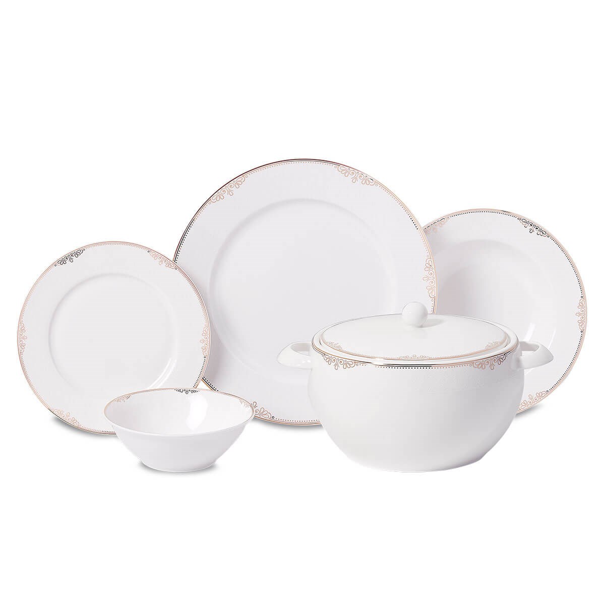 Korkmaz Perla Collection 60 Parça Yemek Takımı A8372Korkmaz12 Kişilik Yemek Takımı