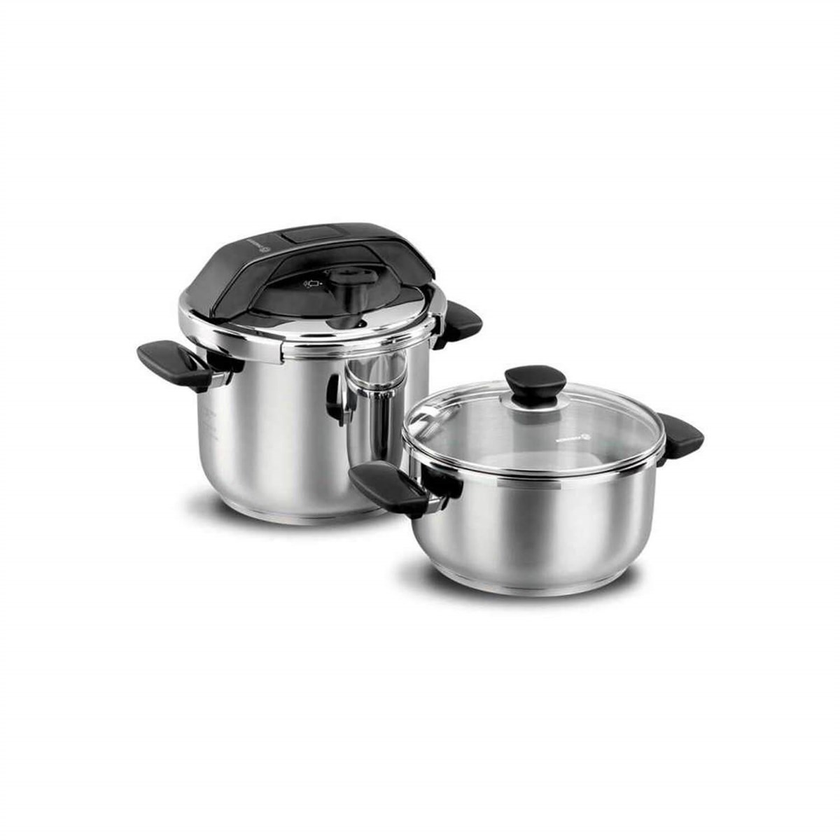 Korkmaz Quattro 4 Parça Düdüklü Tencere Seti Siyah A154KorkmazTencere & Tencere Seti