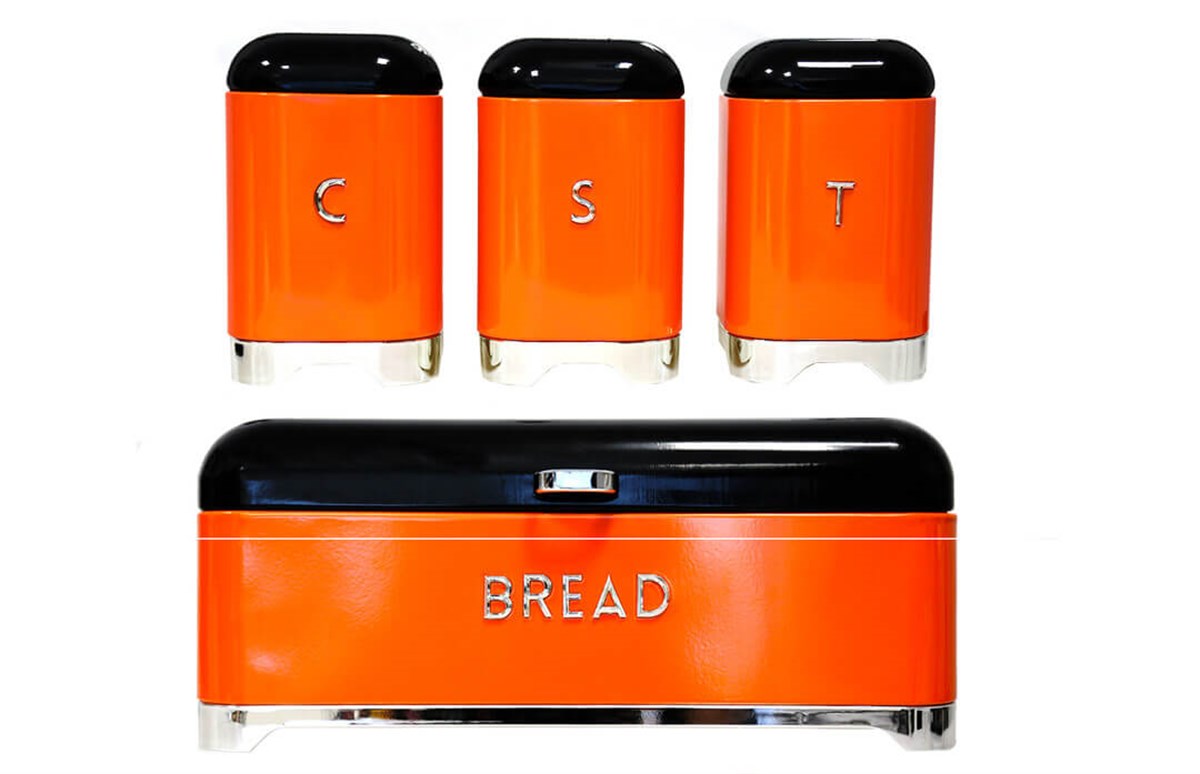 Luckyart Ava Turuncu Ekmeklik Kavanoz SetiLuckyartEkmek Kutusu ve Sepetleri