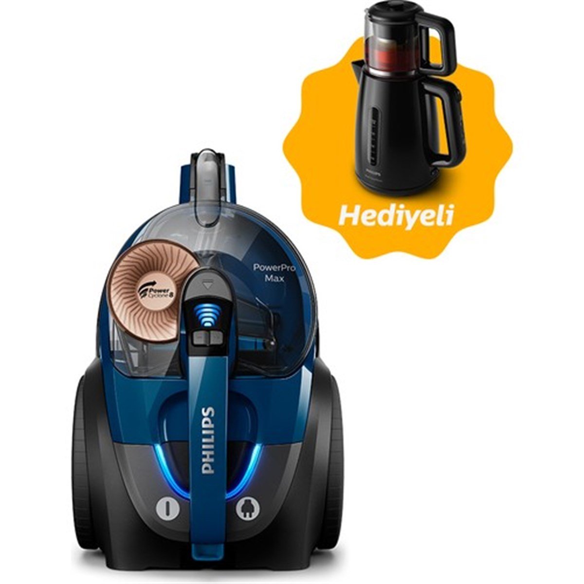 Philips Powerpro Max FC9750/07 + Philips Çaycı Hediyeli HD7301/00PhilipsSüpürge