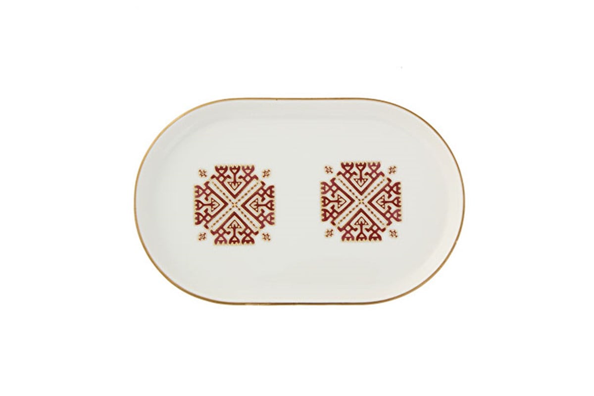 Porland Arabesque Desen6 Kayık Tabak 18cmPorlandTabaklar