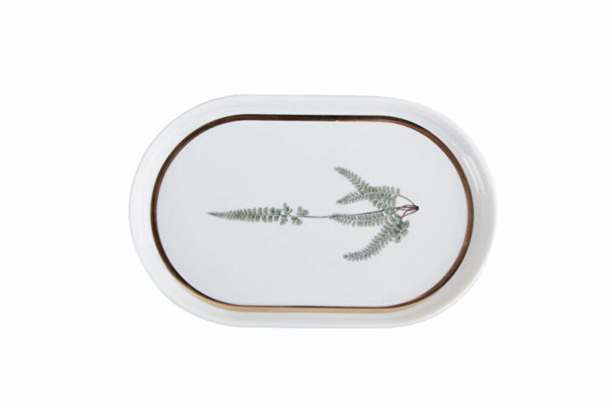 Porland Botanical Desen1 Kayık Tabak 18cm 04ALM005061PorlandTabaklar