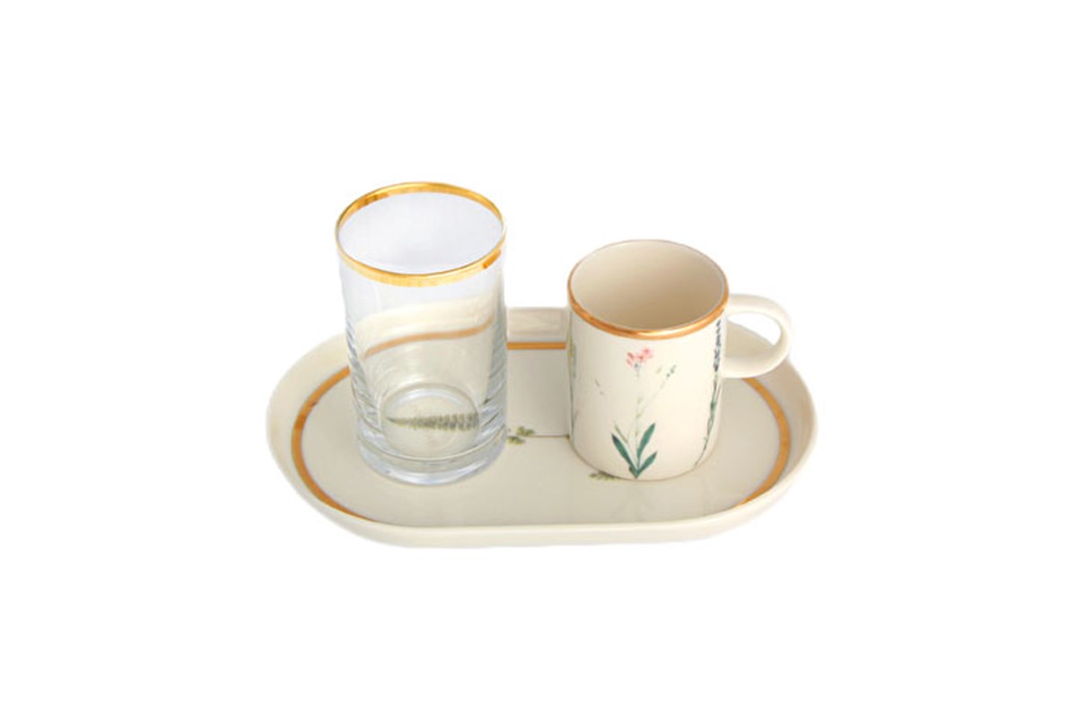 Porland Botanical Kahve&İkram Takımı 3 Parça 04ALM006503PorlandCezve