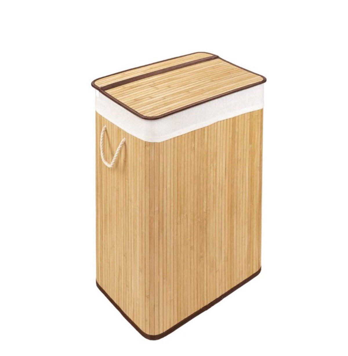 Porsima PR33213 Katlanabilir Bambu Çamaşır Sepeti NaturelSever Sepetİndirimli Ürünler