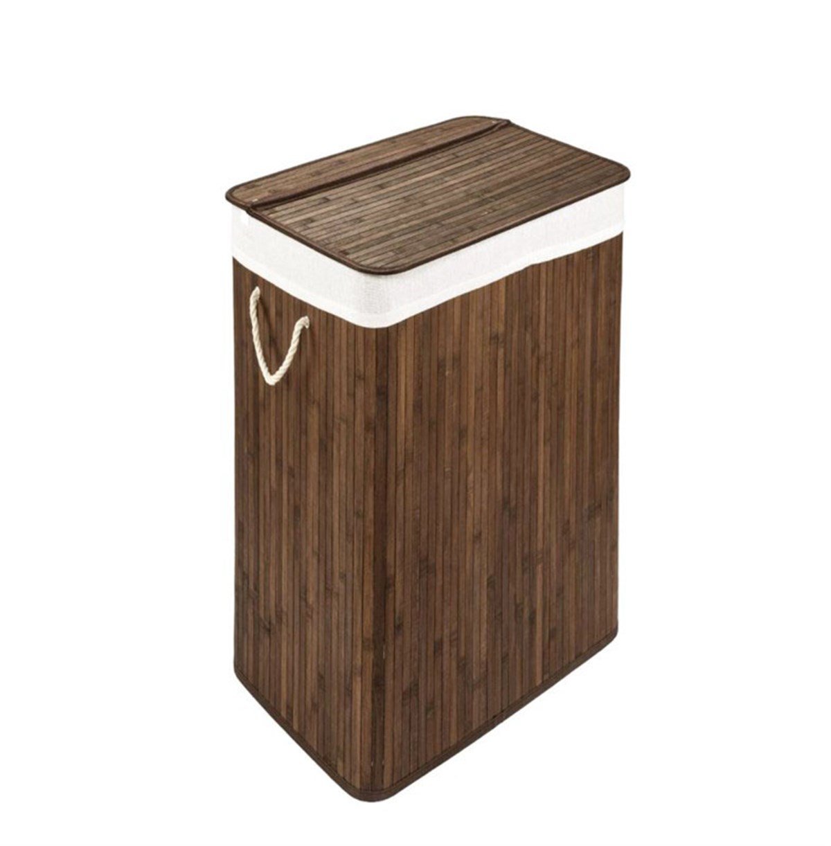 Porsima Pr33235 Katlanabilir Bambu Çamaşır Sepeti KahveSever SepetÇamaşır Sepeti