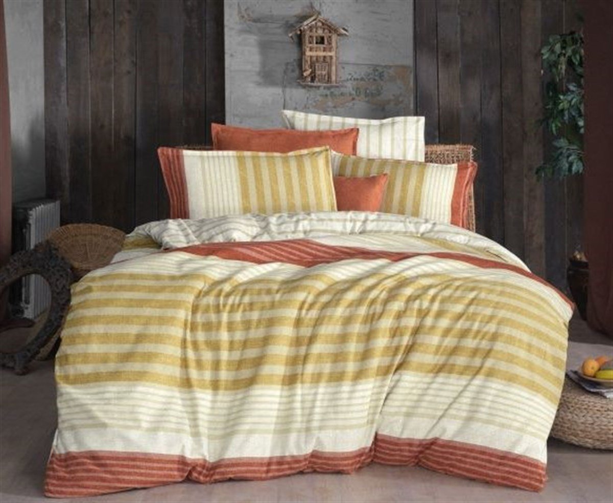 Sarev Laverna Flanel Nevresim Takımı Çift Kişilik TabaSarevÇift Kişilik Nevresim