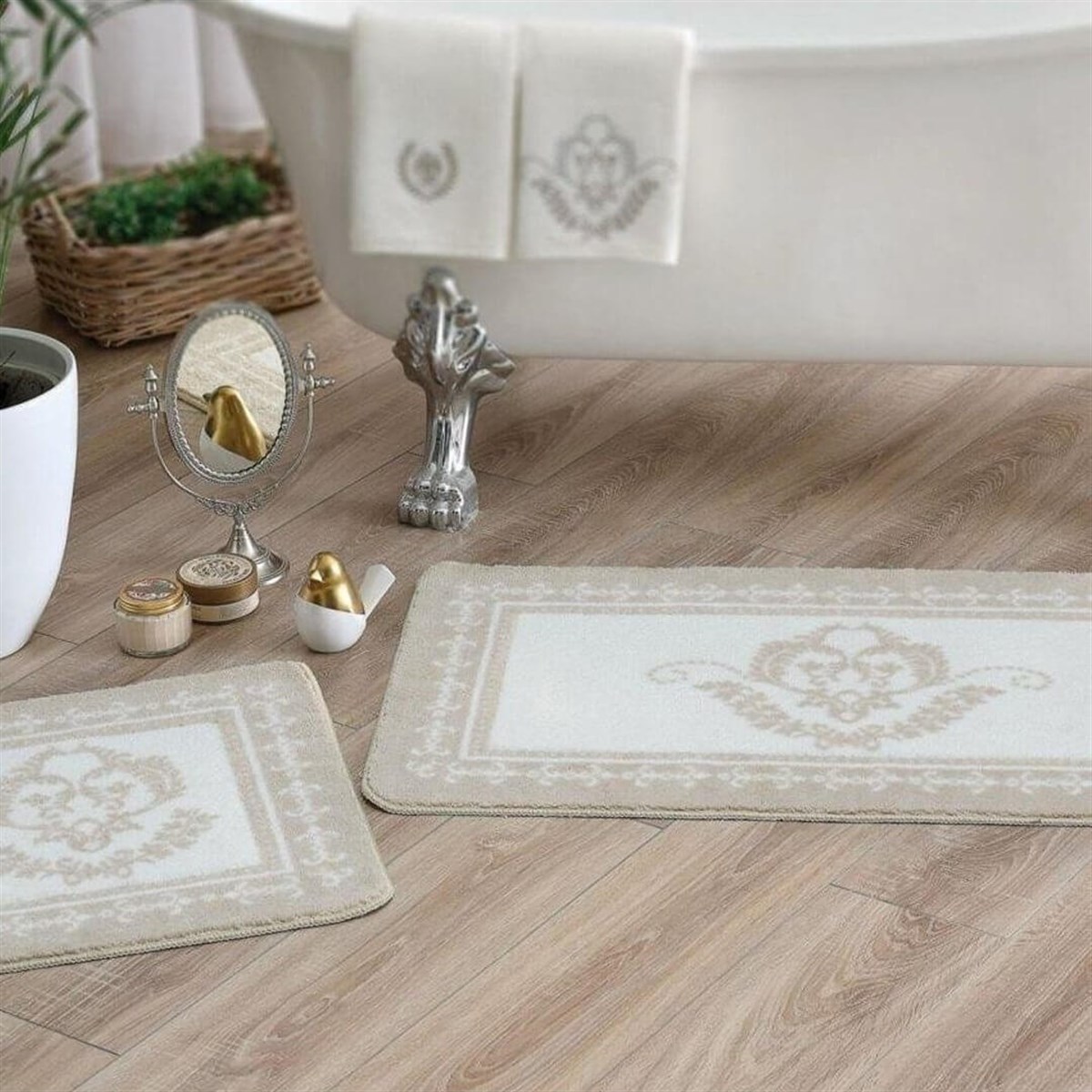 Taç Artemis 2'li Paspas Seti Ekru 71211651TaçBanyo Paspası