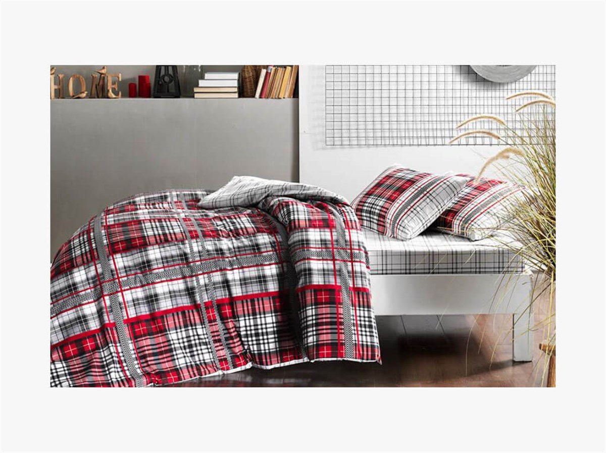 Taç Çift Kişilik Ranforce Nevresim Takımı Blair Kırmızı 60229804TaçÇift Kişilik Nevresim