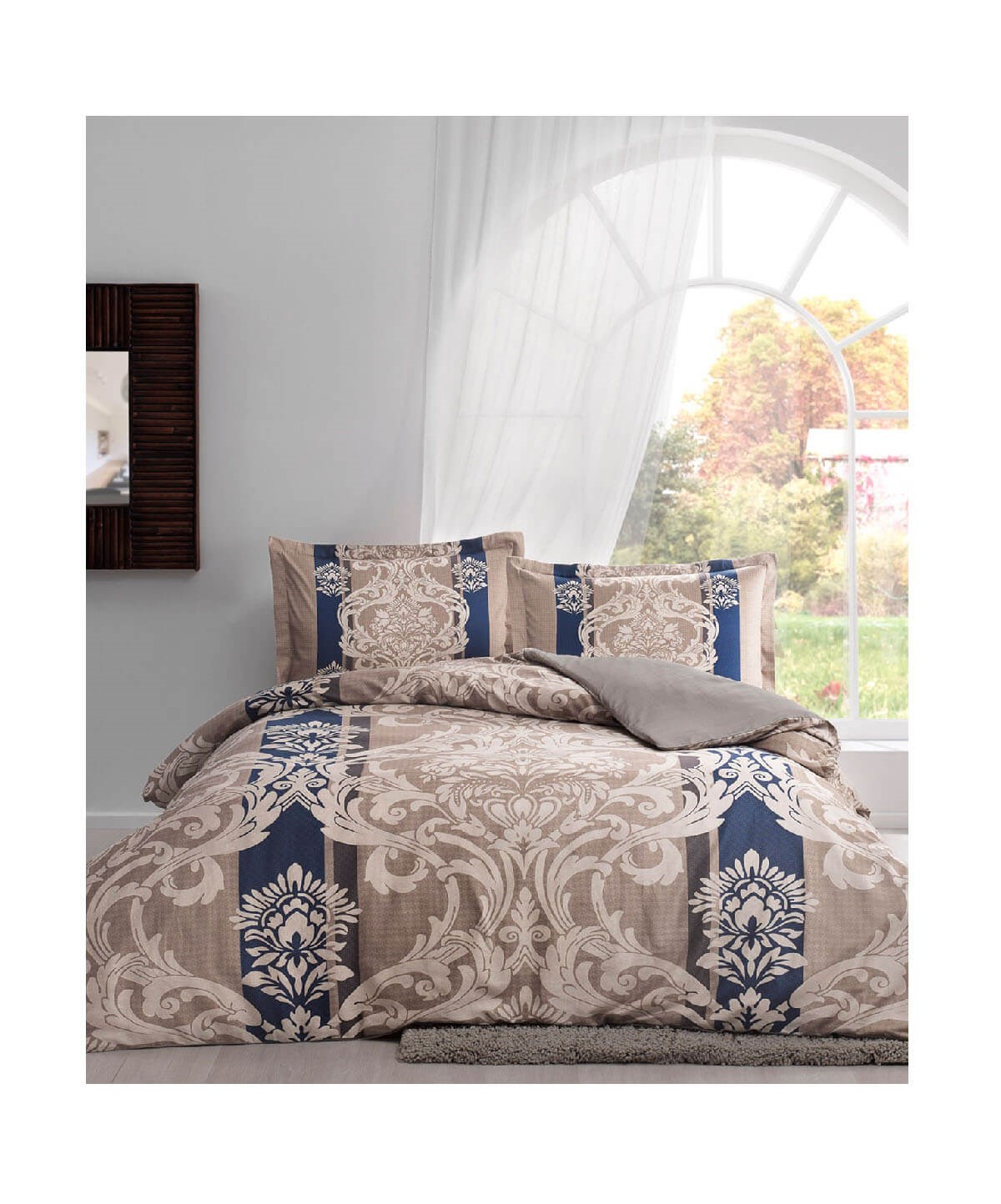 Taç Ethan Çift Kişilik Saten Nevresim TakımıTaçÇift Kişilik Nevresim