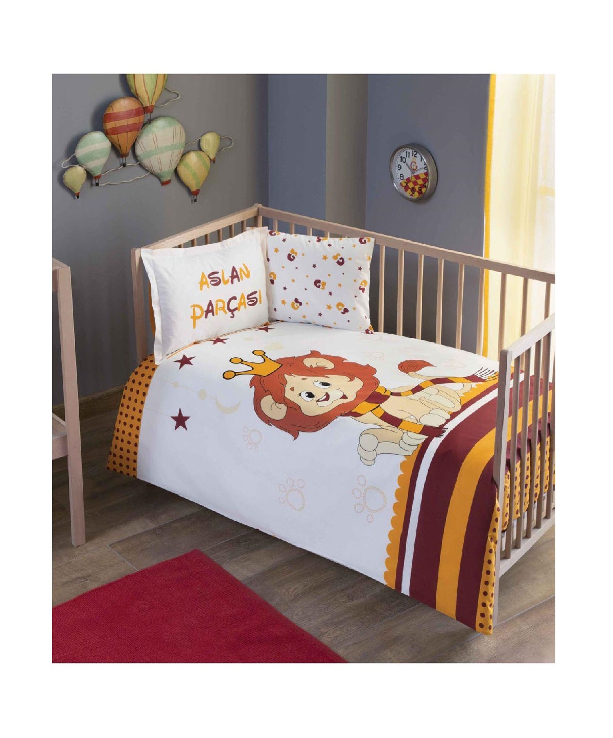 Taç Galatasaray Aslan Parçası Nevresim TakımıTaçBebek Nevresim Takımı