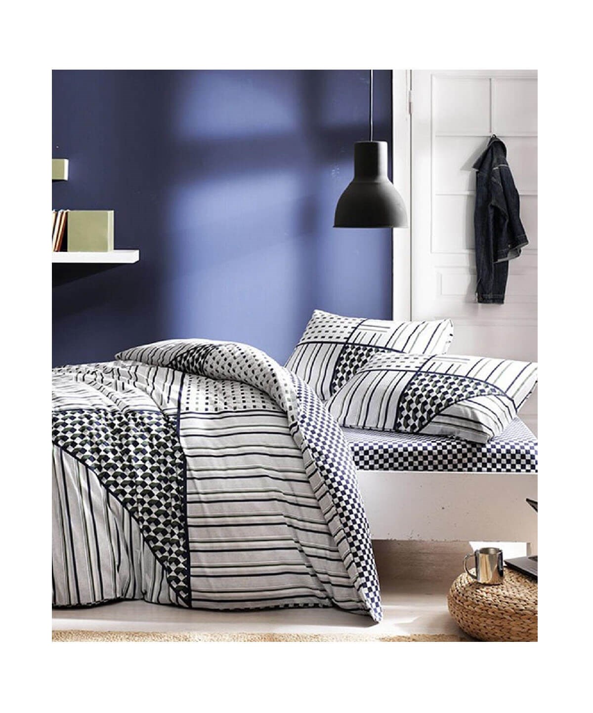 Taç Zone Ranforce Tek Kişilik Nevresim Takımı YeşilTaçTek Kişilik Nevresim