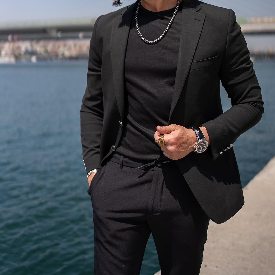 Düz Slim Fit Mono Yaka Erkek Ceket Siyah ürünü DIŞ GİYİM kategorisinde sizleri bekliyor.
