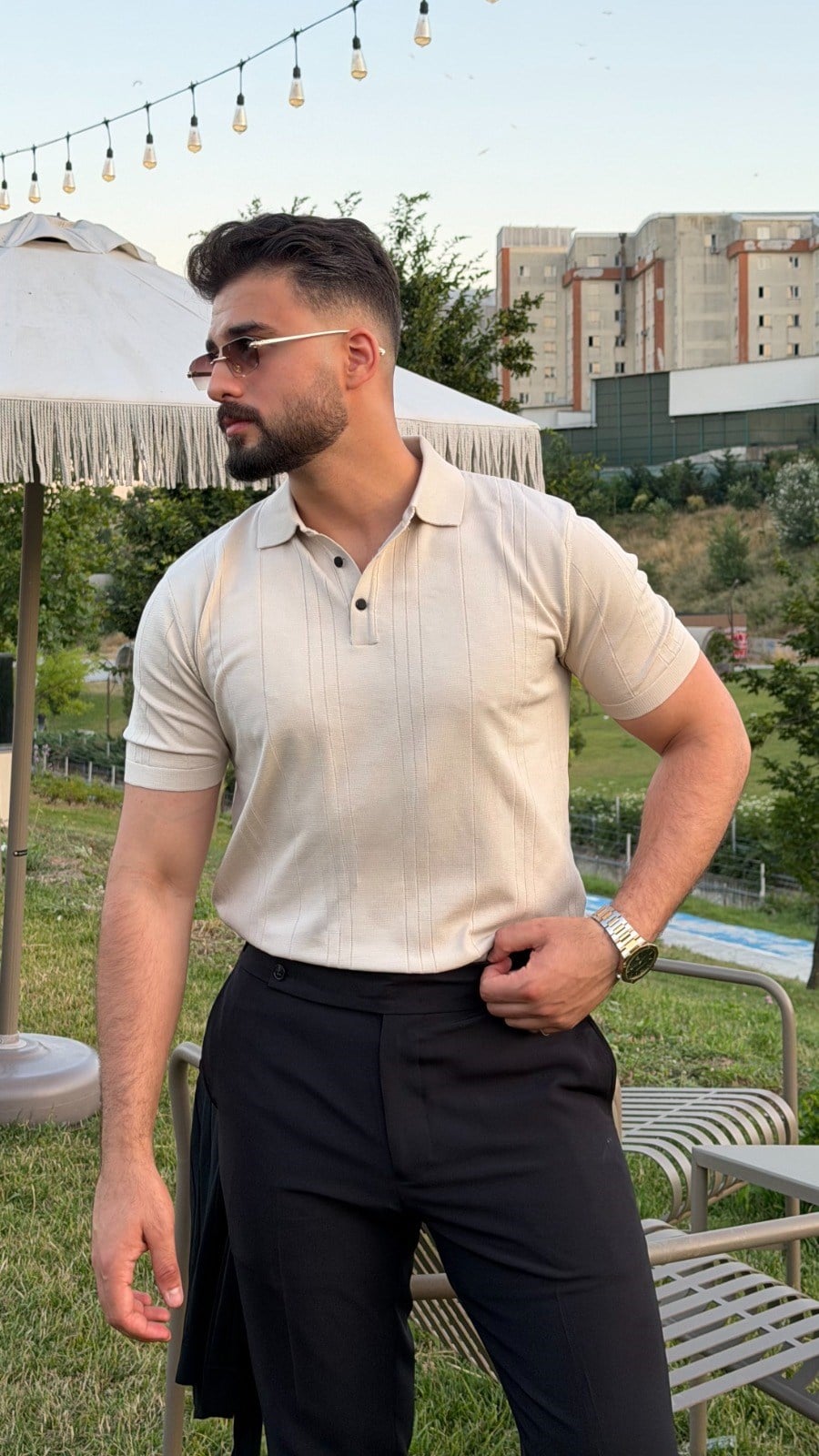 KENDİNDEN DESENLİ POLO YAKA TRİKO ürünü ÜST GİYİM kategorisinde sizleri bekliyor.